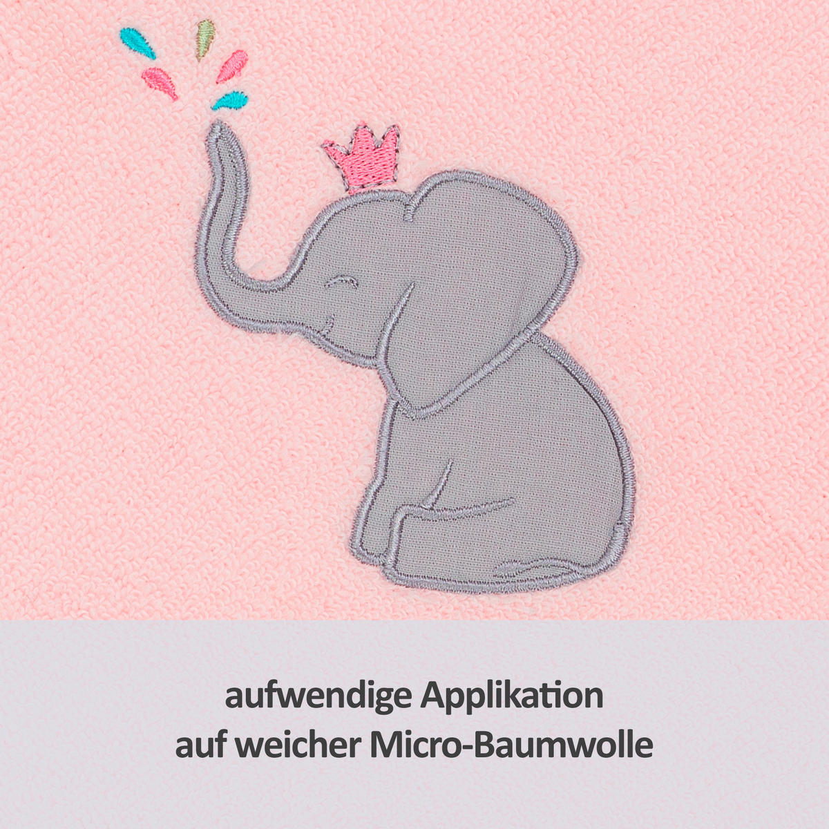 KAPUZENBADETUCH    - Rosa, Basics, Textil (70/55cm)
