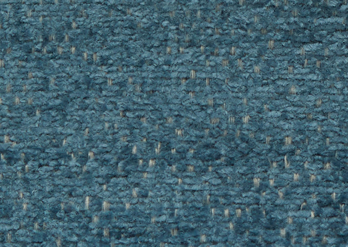 ECKSOFA in Webstoff Blau  289/180 cm  - Blau/Schwarz, Design, Textil/Metall (289/180cm) - Stylife