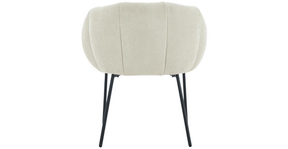 ARMLEHNSTUHL  Stoffauswahl Struktur  - Beige/Schwarz, Design, Textil/Metall (66/78/72cm) - Carryhome