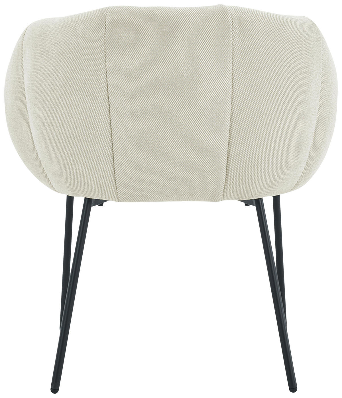 ARMLEHNSTUHL  in Eisen Struktur  - Beige/Schwarz, Design, Textil/Metall (66/78/72cm) - Carryhome