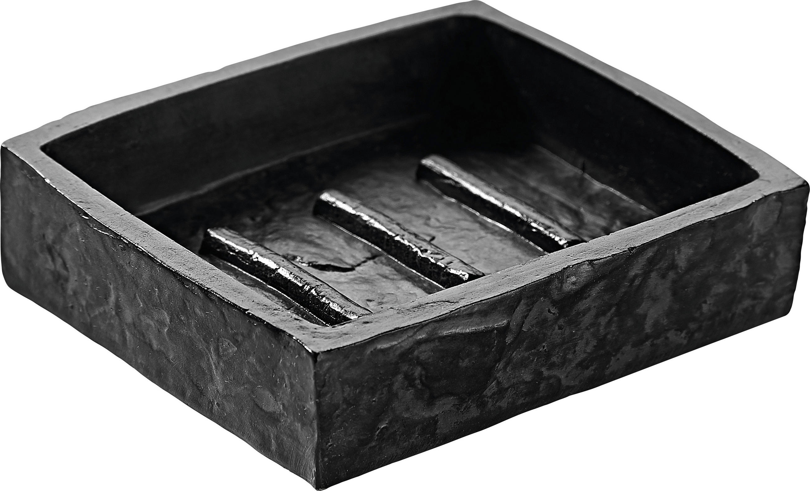 SEIFENSCHALE - Schieferfarben, Basics, Kunststoff (10,4/2,5/7,7cm) - Wenko