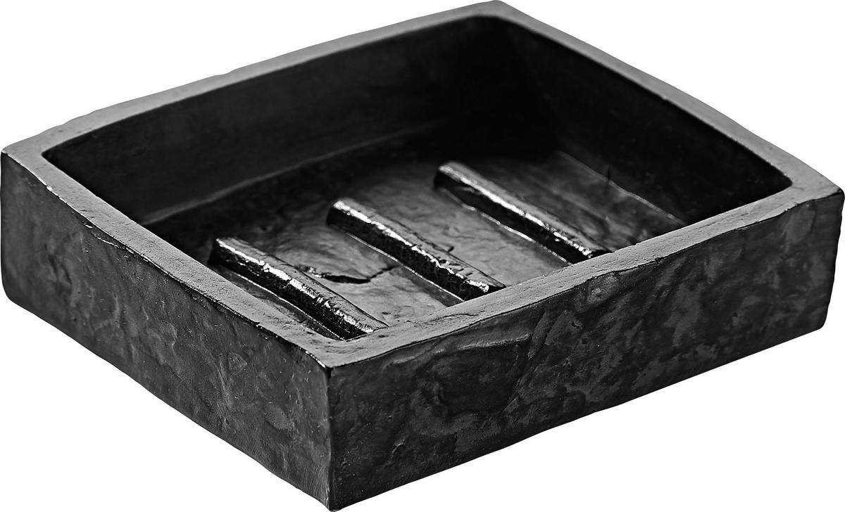 SZAPPANTARTÓ műanyag  - palaszürke, Basics, műanyag (10,4/2,5/7,7cm) - Wenko