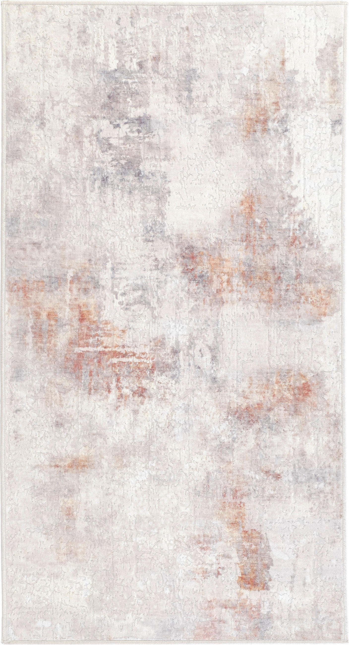 Lindorug Vintage-Teppich Ondea Jorg Hellgrau, Rost, Grauweiß 80x150 cm
