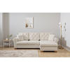 ECKSOFA in Hellgrau  - Buchefarben/Hellgrau, Design, Holz/Textil (266/161cm) - MID.YOU