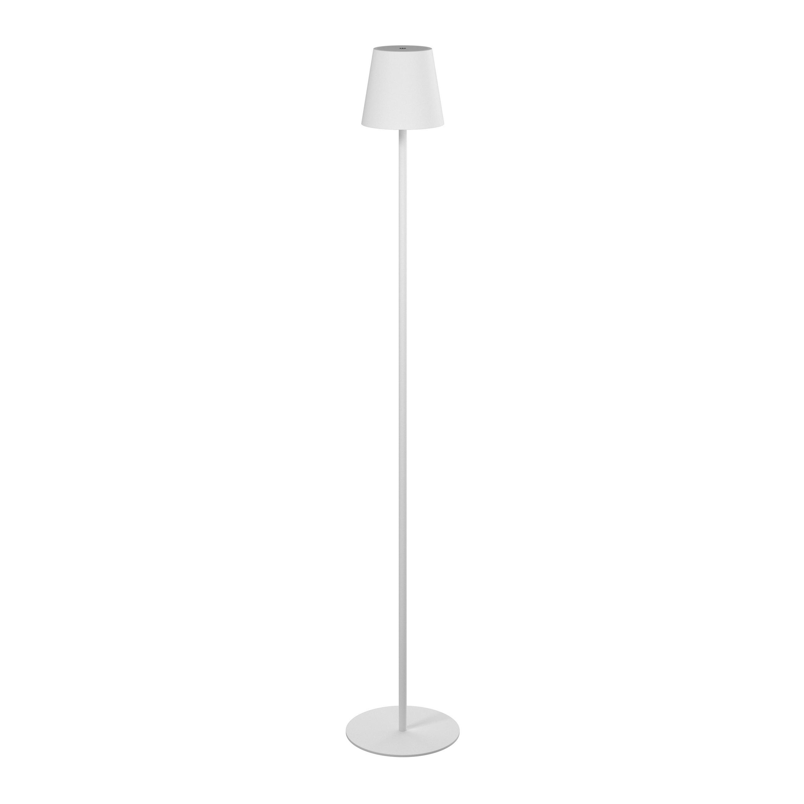 PORTABEL GOLVLAMPA Lauderdale 22/130 cm    - vit, Design, metall/plast (22/130cm) - Novel