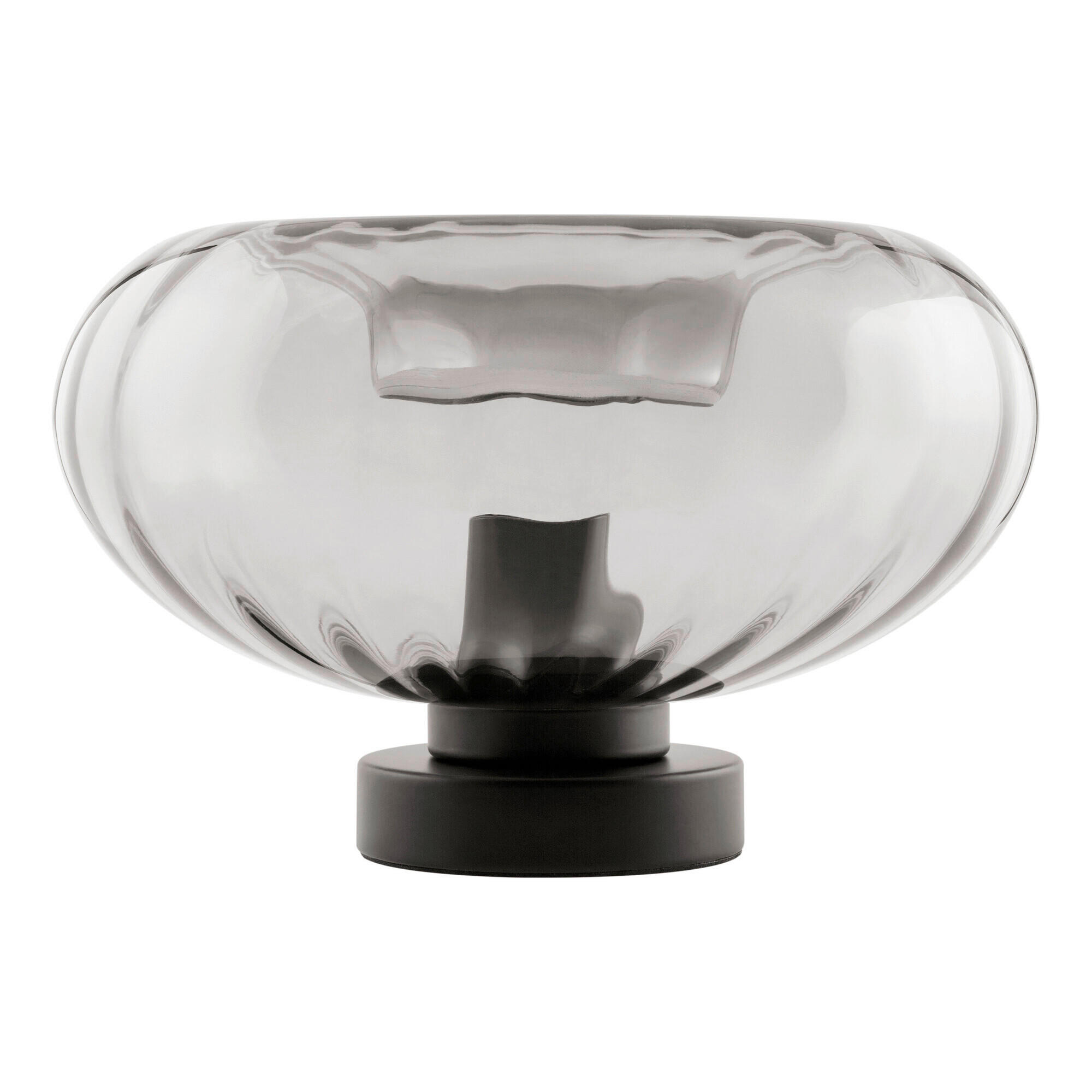 TISCHLEUCHTE 28/17,6 cm   - Schwarz, Design, Glas/Metall (28/17,6cm) - Osram