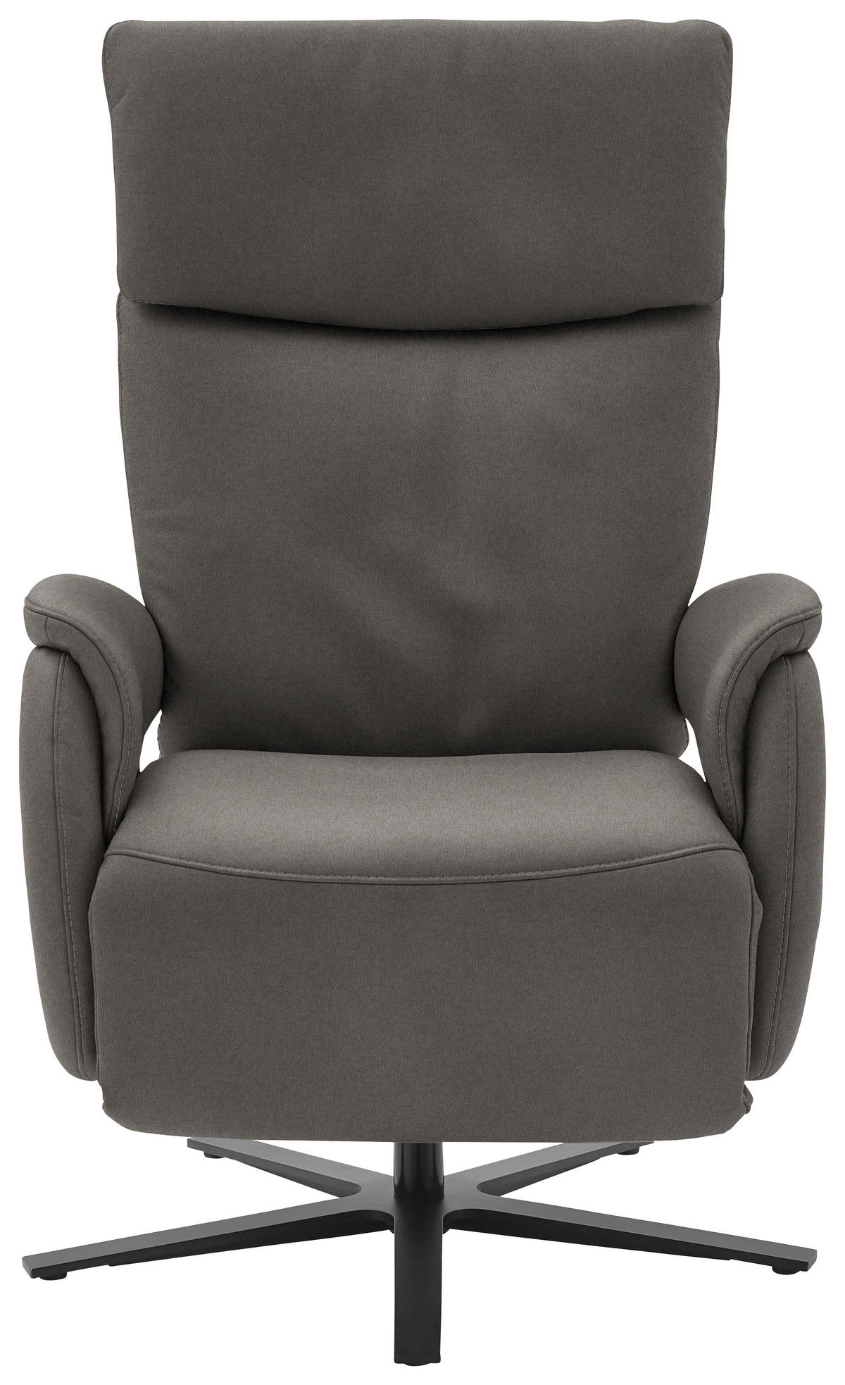 RELAXSESSEL in Textil Schieferfarben  - Schieferfarben/Schwarz, Design, Textil/Metall (70/117/85cm) - Dieter Knoll