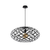 HÄNGELEUCHTE WOLFRAM 65/162 cm  - Schwarz, KONVENTIONELL, Metall (65/162cm) - Lucide