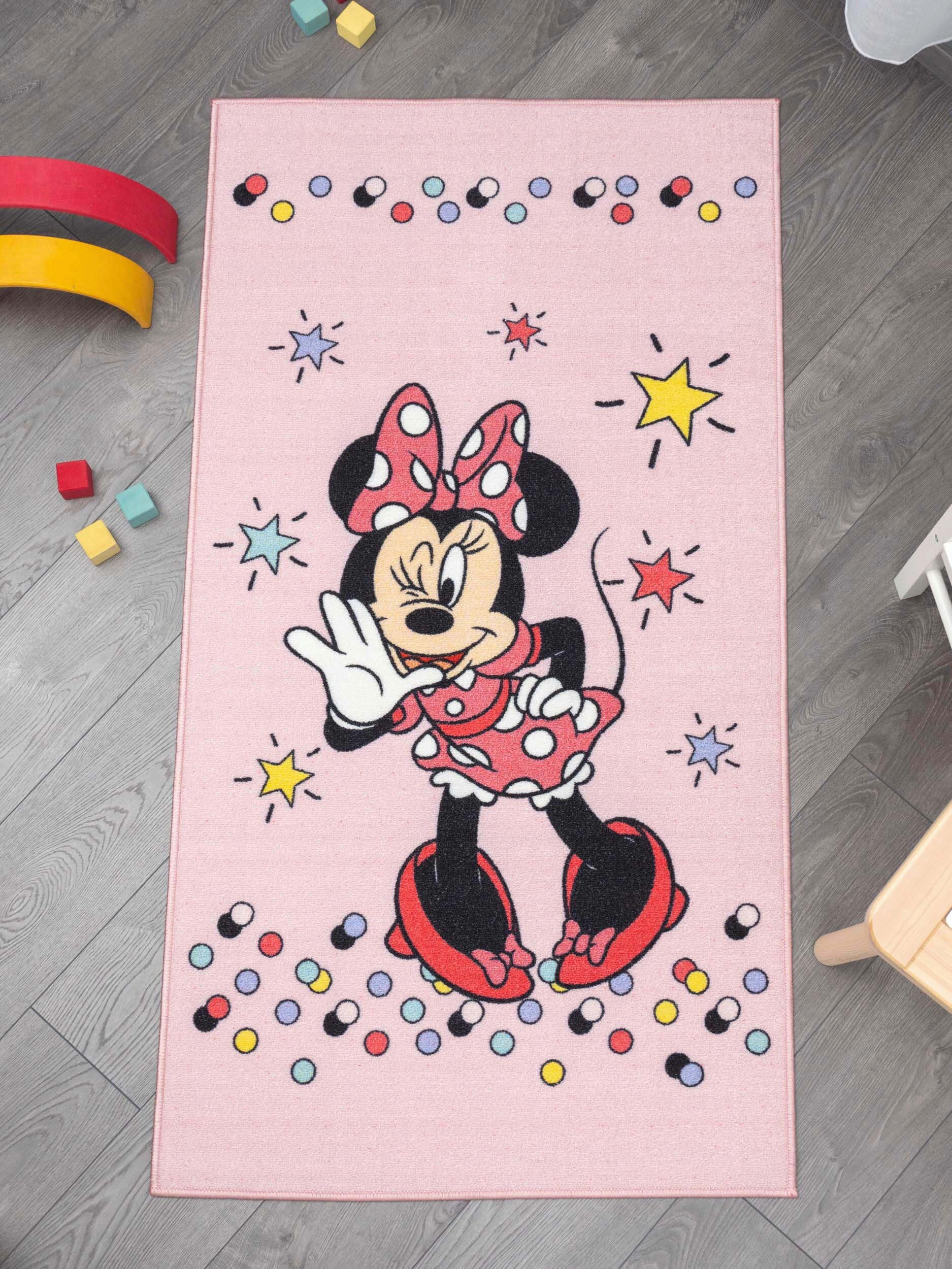 GYEREKSZŐNYEG  DISNEY CARPET  - rózsaszín, Basics, műanyag/textil (80/150cm)