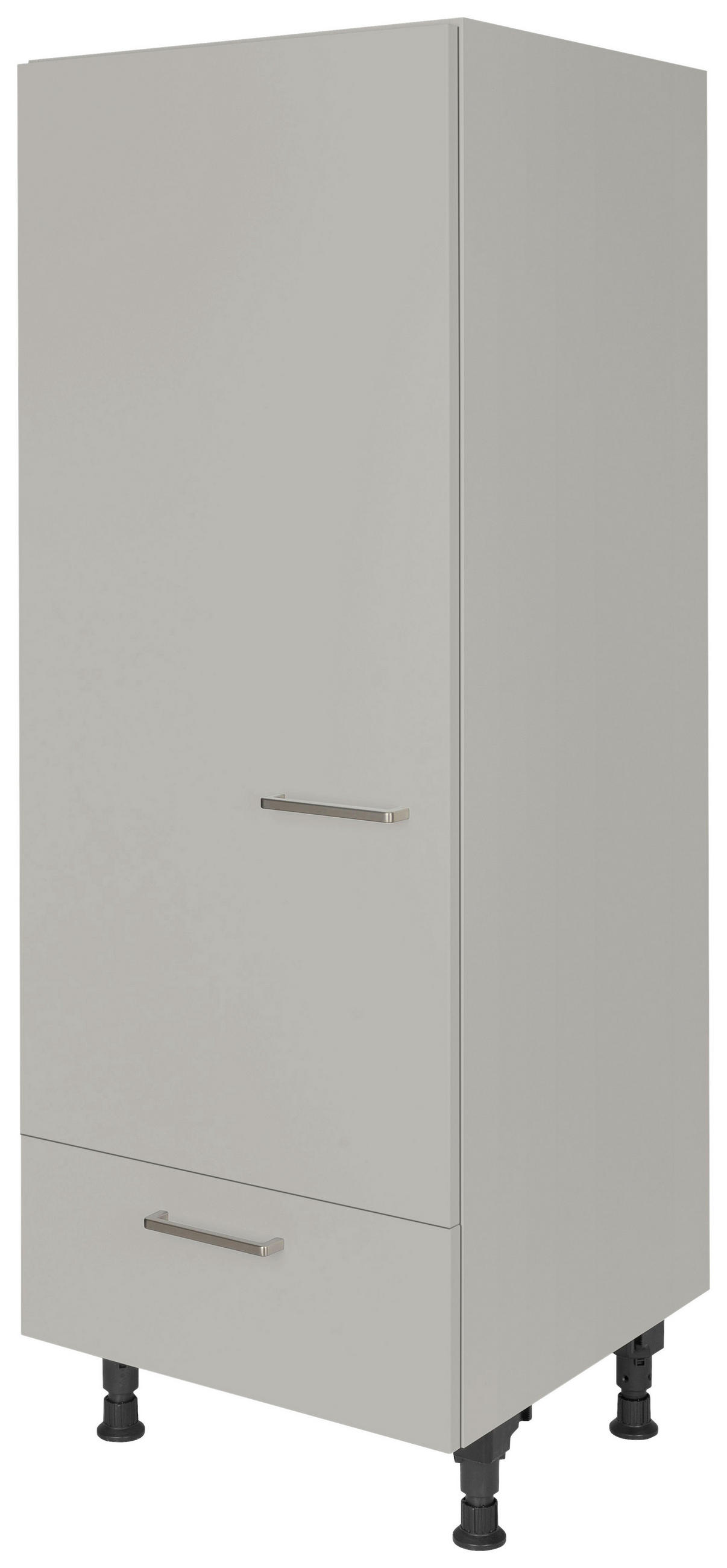 GERÄTEUMBAUSCHRANK 60/168/58 cm  in Grau  - Edelstahlfarben/Grau, MODERN, Holzwerkstoff/Metall (60/168/58cm) - Nobilia