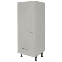 GERÄTEUMBAUSCHRANK 60/168/58 cm  in Grau  - Edelstahlfarben/Grau, MODERN, Holzwerkstoff/Metall (60/168/58cm) - Nobilia