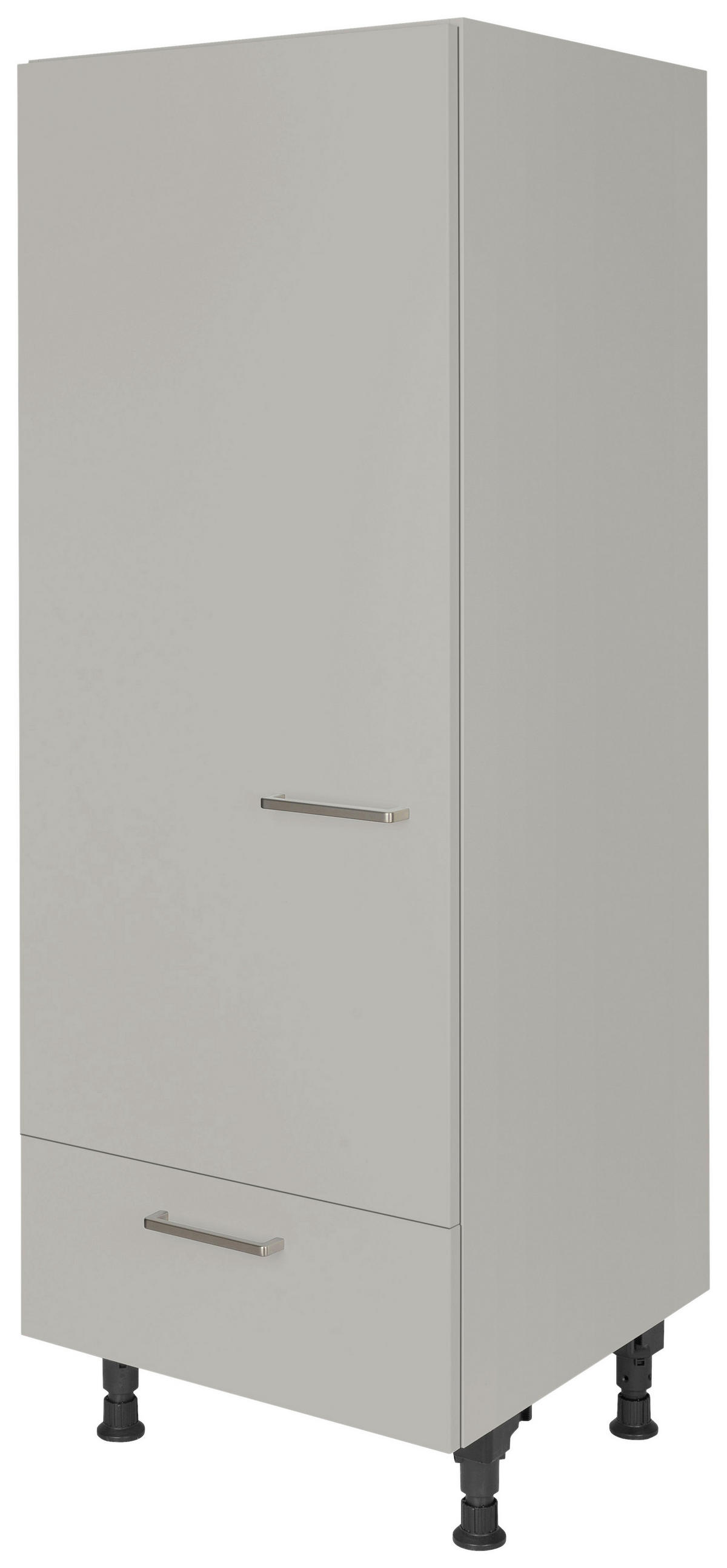 GERÄTEUMBAUSCHRANK 60/168/58 cm  in Grau  - Edelstahlfarben/Grau, MODERN, Holzwerkstoff/Metall (60/168/58cm) - Nobilia