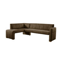 UGAONA KLUPA  braon   - braon, Moderno, drvo/tekstil (245/159cm) - Livetastic