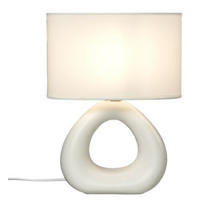 BORDSLAMPA 13/35/26 cm   - vit, Design, metall/textil (13/35/26cm)