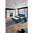 BOXSPRINGBETT 160/200 cm  in Türkis  - Türkis/Schwarz, Design, Textil/Metall (160/200cm) - Esposa