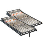 LATTENROSTSET 180/200 cm Kopfteil, Fußteil verstellbar, Birke, Buche  - Anthrazit/Orange, Basics, Holz (180/200cm) - Dieter Knoll