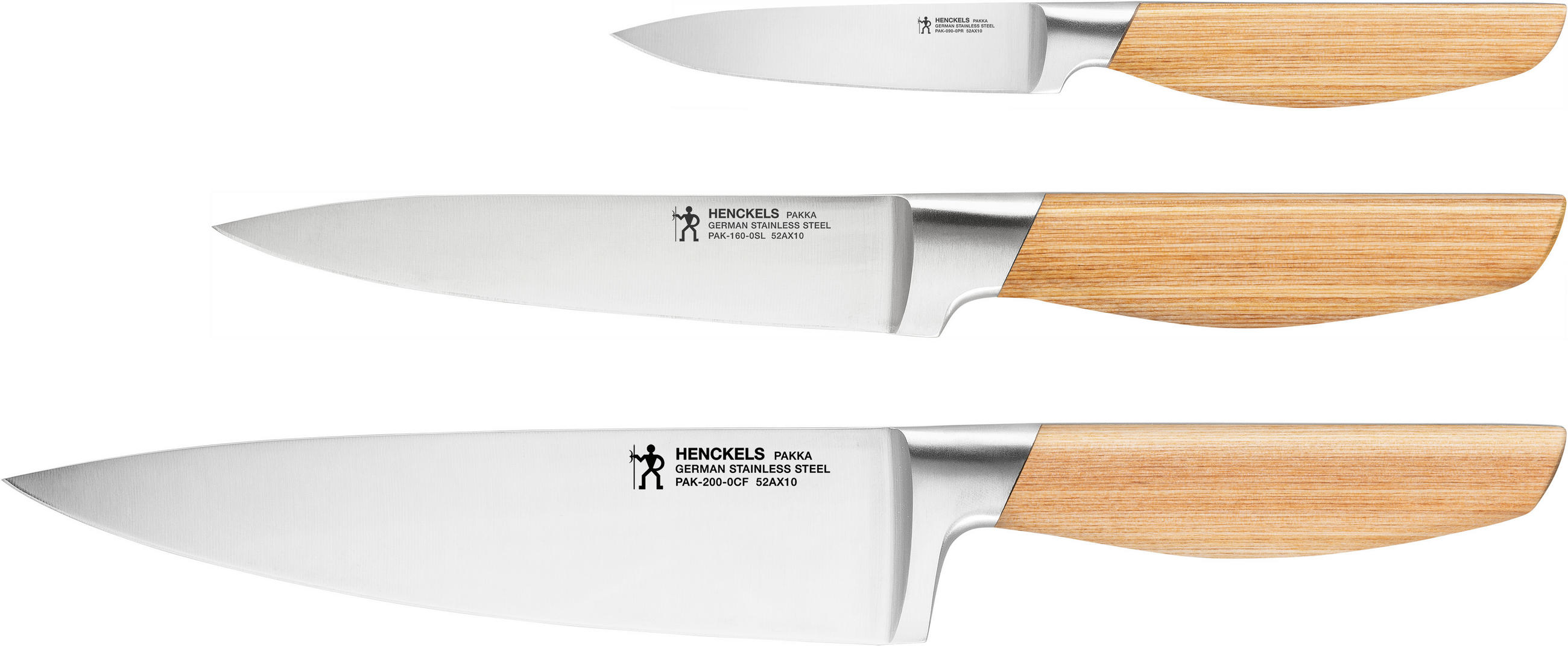 MESSERSET Pakka 3-teilig  - Basics, Metall - Henckels by ZWILLING