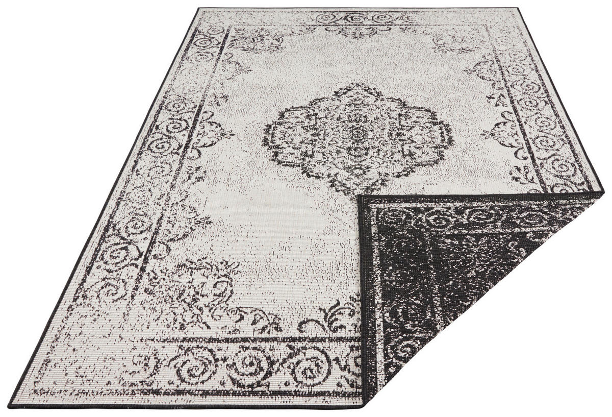 OUTDOORTEPPICH 240/340 cm Twin Supreme Creme, Schwarz  - Creme/Schwarz, Design, Kunststoff (240/340cm)