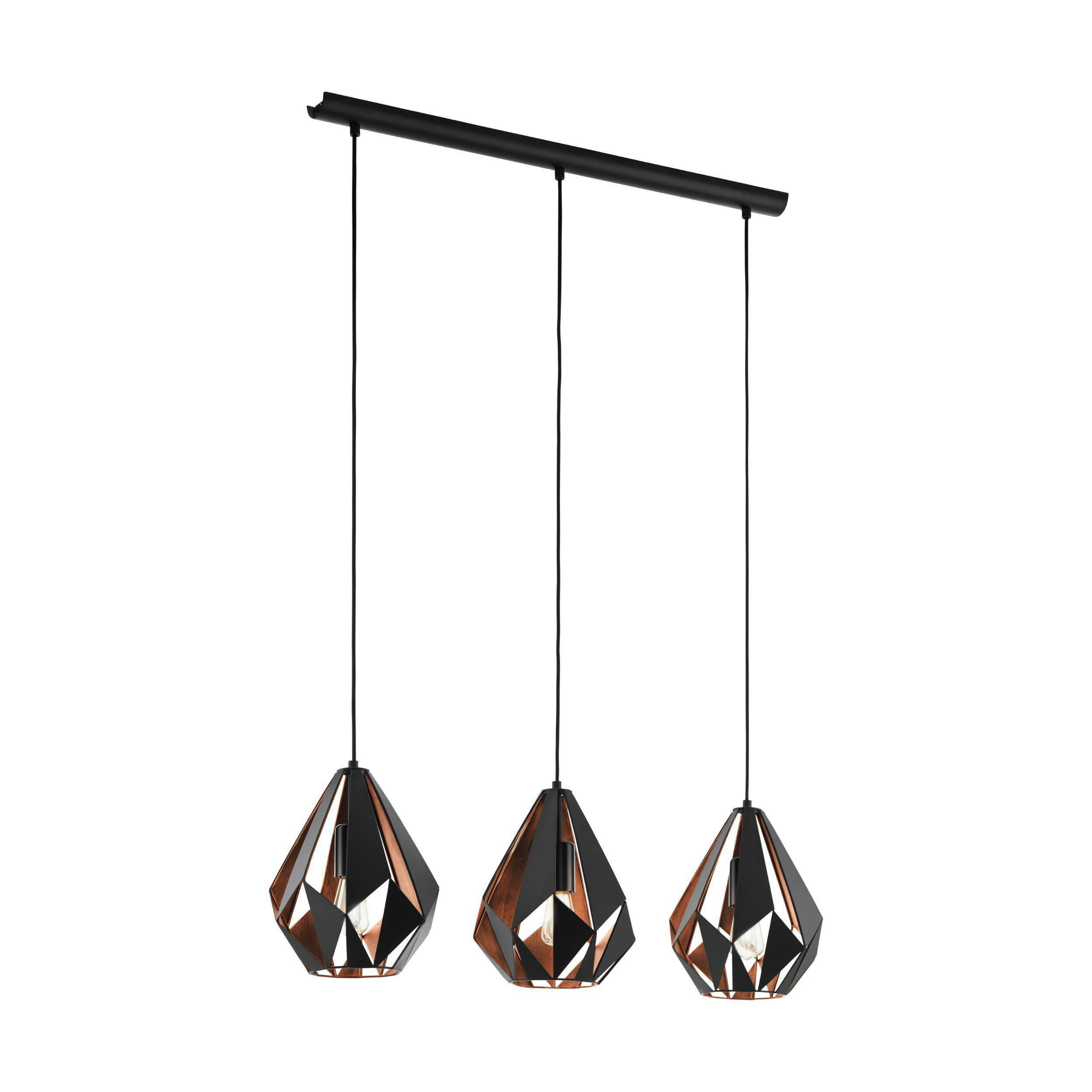 LUSTRĂ 80,5/20,5/110 cm  - arămiu/negru, Basics, metal (80,5/20,5/110cm)