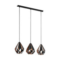 LUSTRĂ 80,5/20,5/110 cm  - arămiu/negru, Basics, metal (80,5/20,5/110cm)