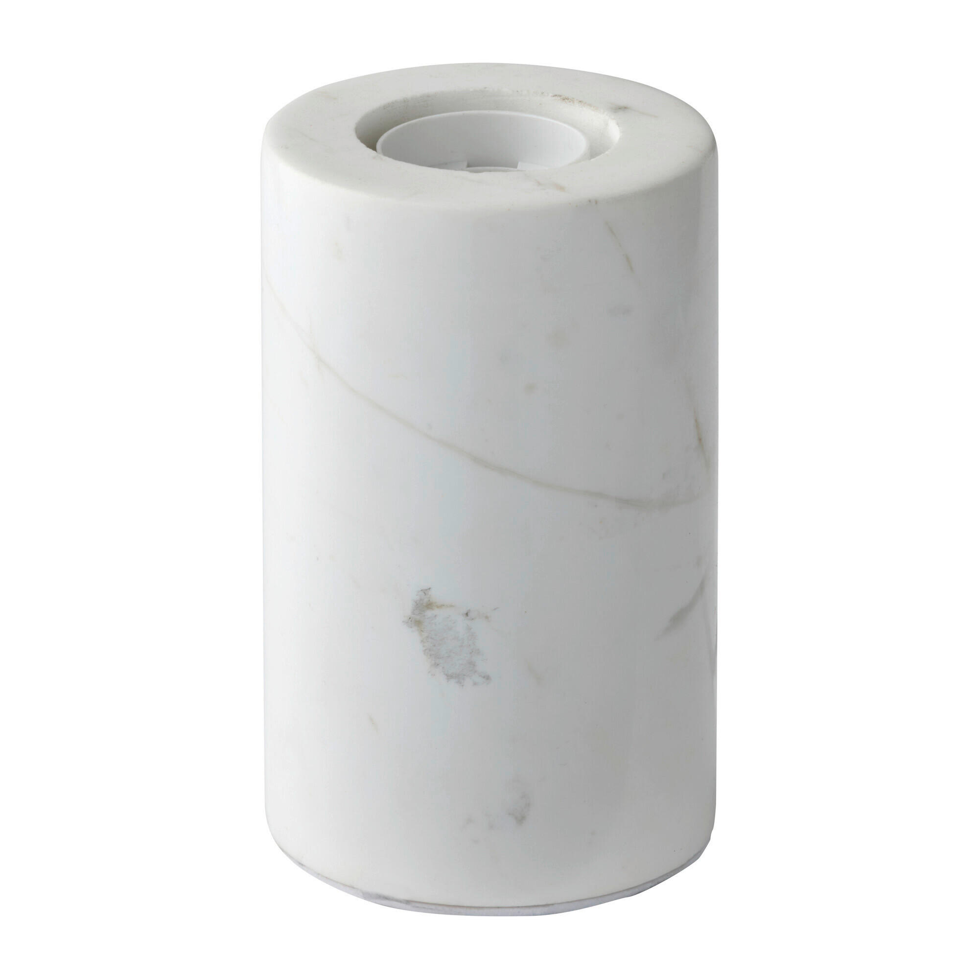 TISCHLEUCHTE 8/13 cm  - Weiß, Basics, Stein (8/13cm) - Osram