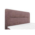 BOXSPRINGBETT 140/200 cm  in Altrosa  - Schwarz/Altrosa, Design, Textil/Metall (140/200cm) - Esposa