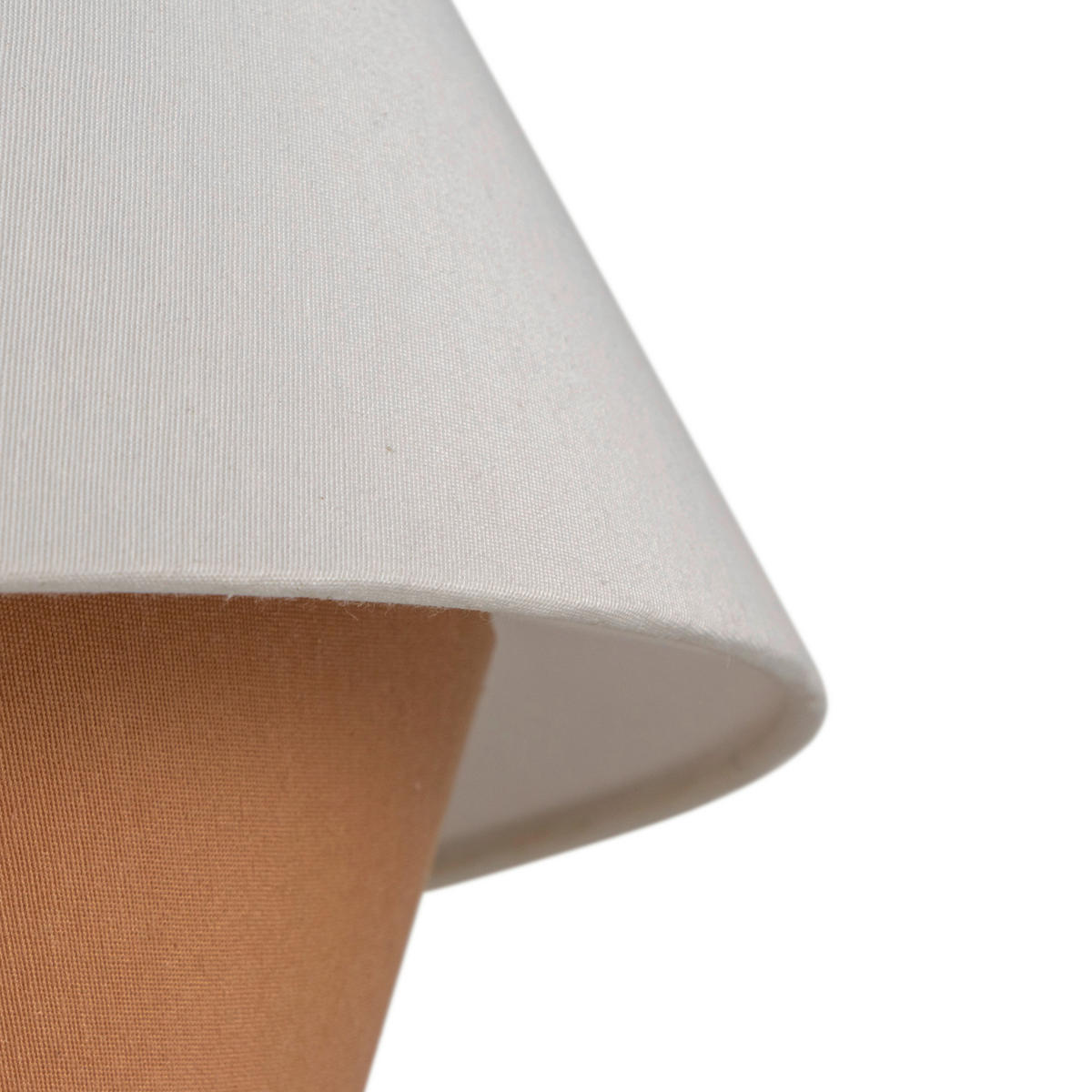 HÄNGELEUCHTE 45/130 cm  - Weiß/Mokka, Trend, Kunststoff/Textil (45/130cm) - Collett's Monde