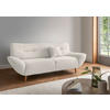 3-SITZER-SOFA Bouclé Weiß  - Wildeiche/Weiß, KONVENTIONELL, Holz/Textil (205/81/90cm) - MID.YOU