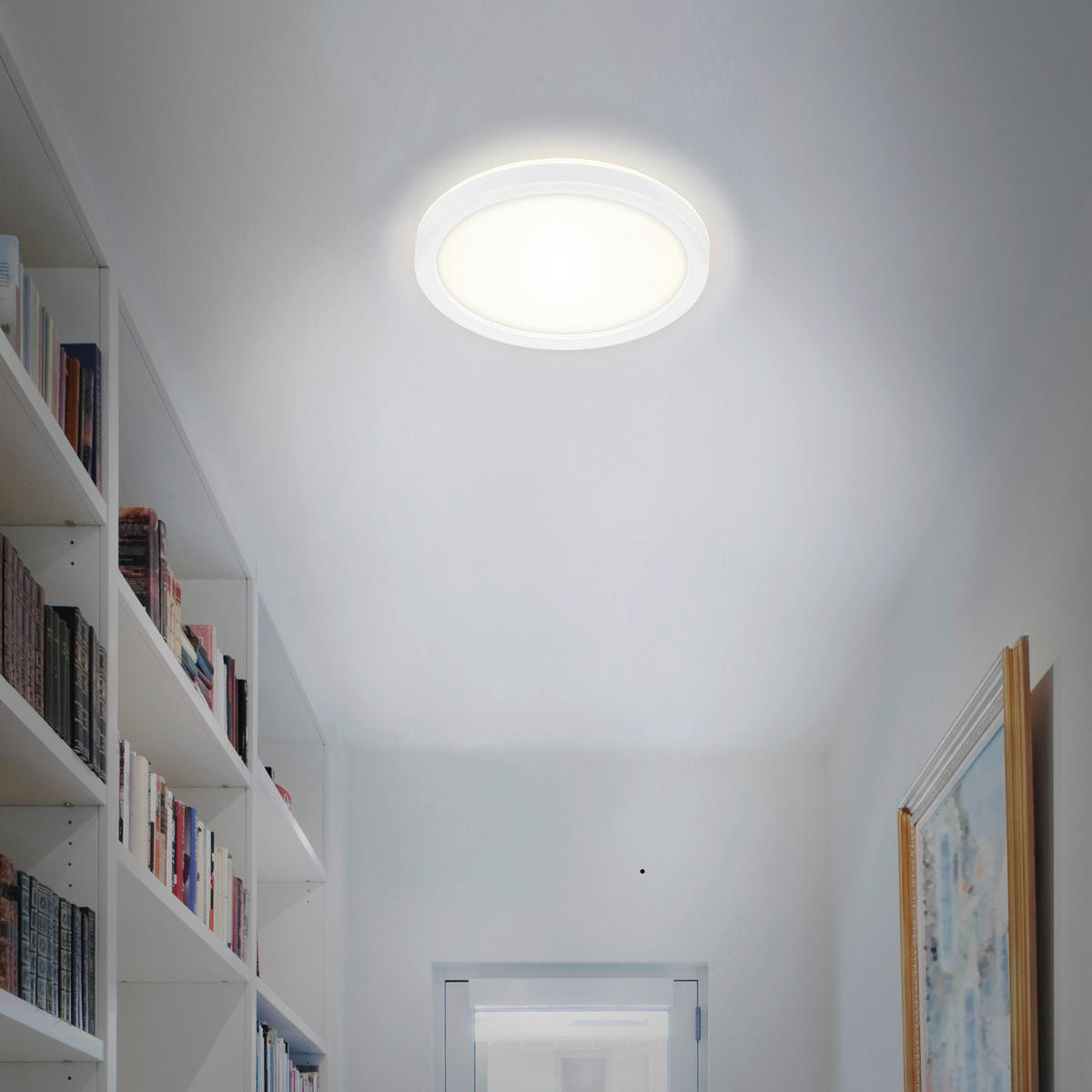 LED-PANEL  Slim 12 W/1400 lm/4000 K/230 V/ - bela, Basics, umetna masa (19/2,8cm)