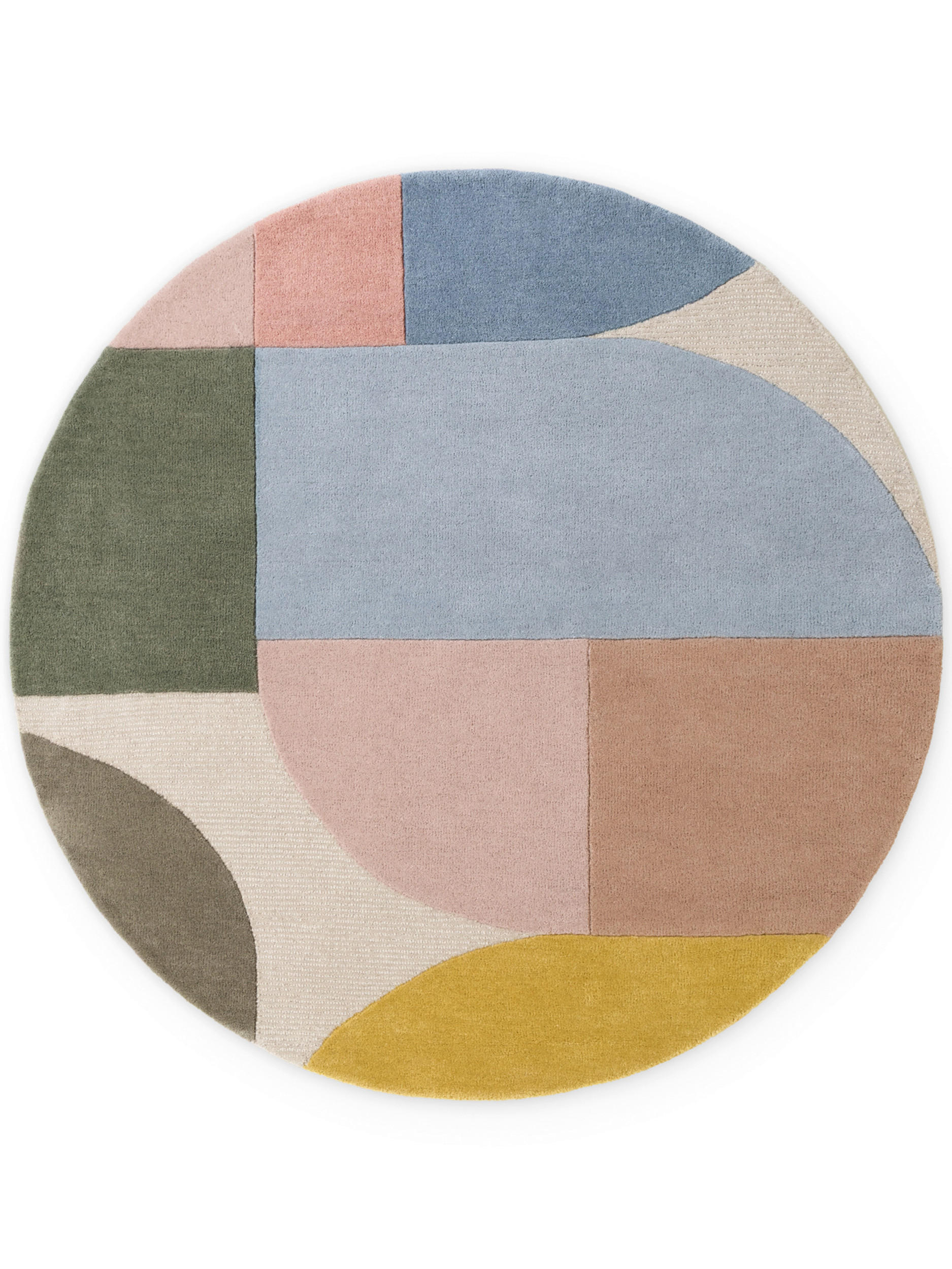 WOLLTEPPICH 160 cm Westminster Piccadilly Creme, Multicolor rund  - Multicolor/Creme, Basics, Textil (160cm) - Ted Baker