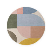 WOLLTEPPICH 160 cm Westminster Piccadilly Creme, Multicolor rund  - Multicolor/Creme, Basics, Textil (160cm) - Ted Baker