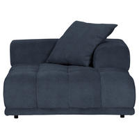 SOFAELEMENT in Plüsch Anthrazit  - Anthrazit/Schwarz, Konventionell, Kunststoff/Textil (125/66/155cm) - Carryhome
