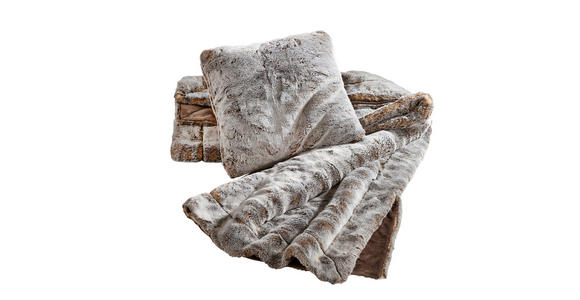 FELLDECKE BÄR 150/200 cm  - Beige, Design, Textil (150/200cm) - Novel