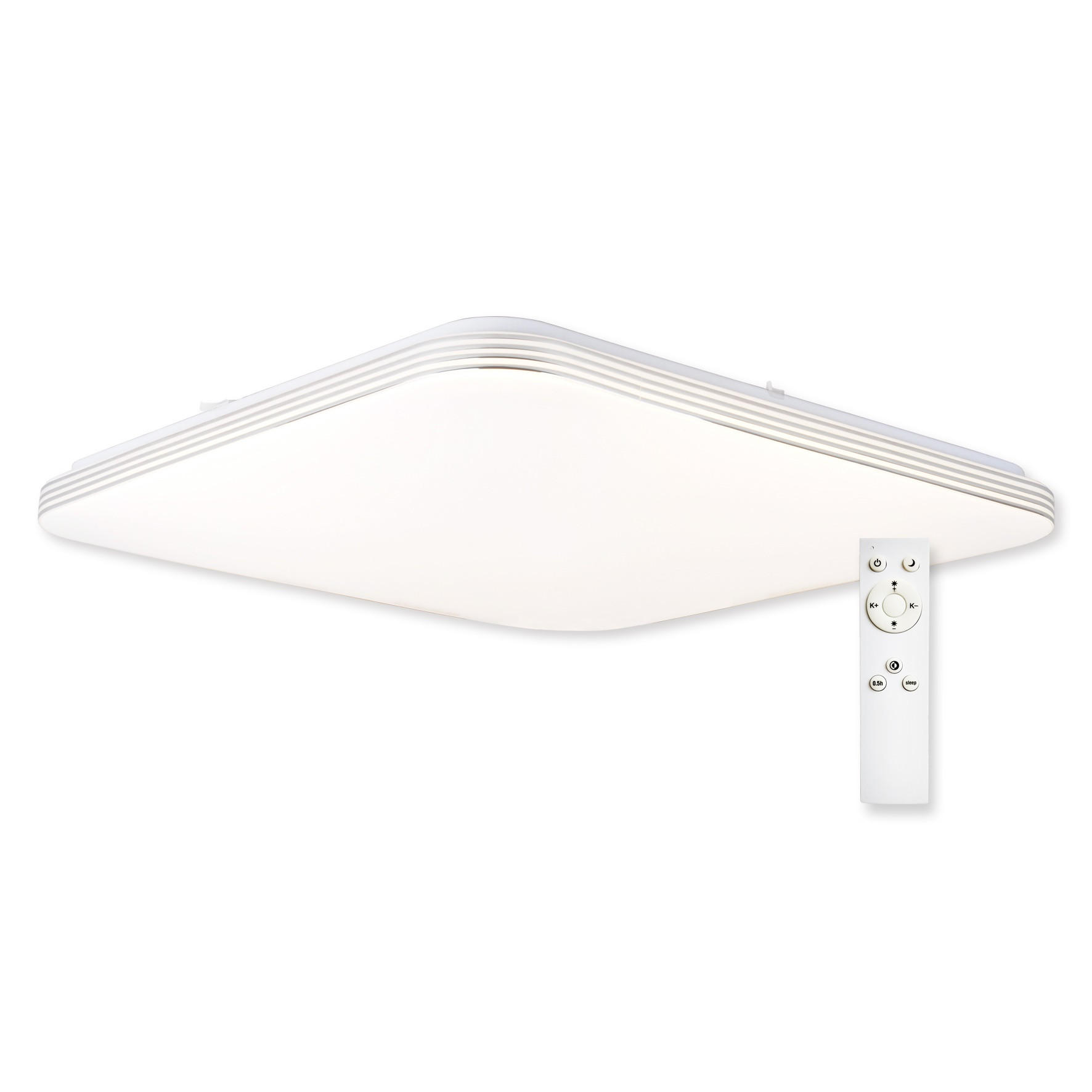STROPNÍ LED SVÍTIDLO, 44/44/6.5 cm - bílá, Design, kov/plast (44/44/6.5cm)