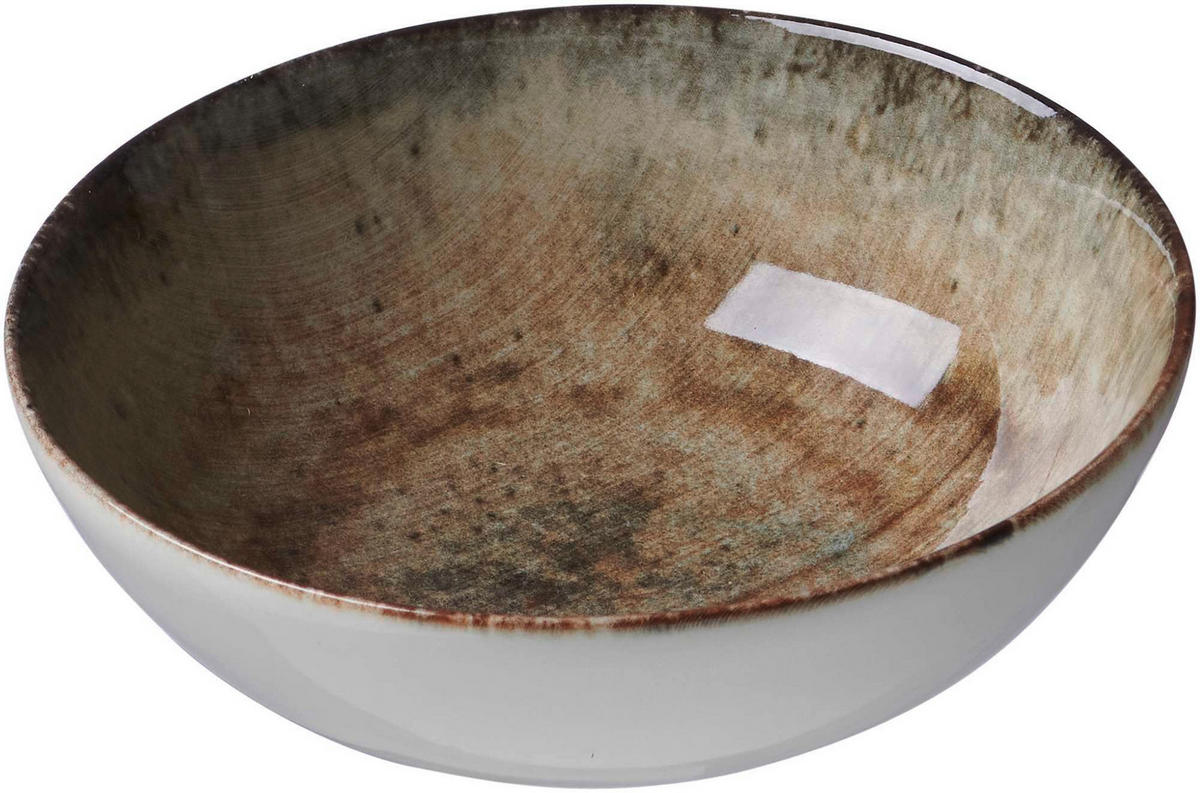 SCHALE FAIA   - Braun/Grau, Basics, Keramik (18,5/18,5cm) - Ritzenhoff Breker