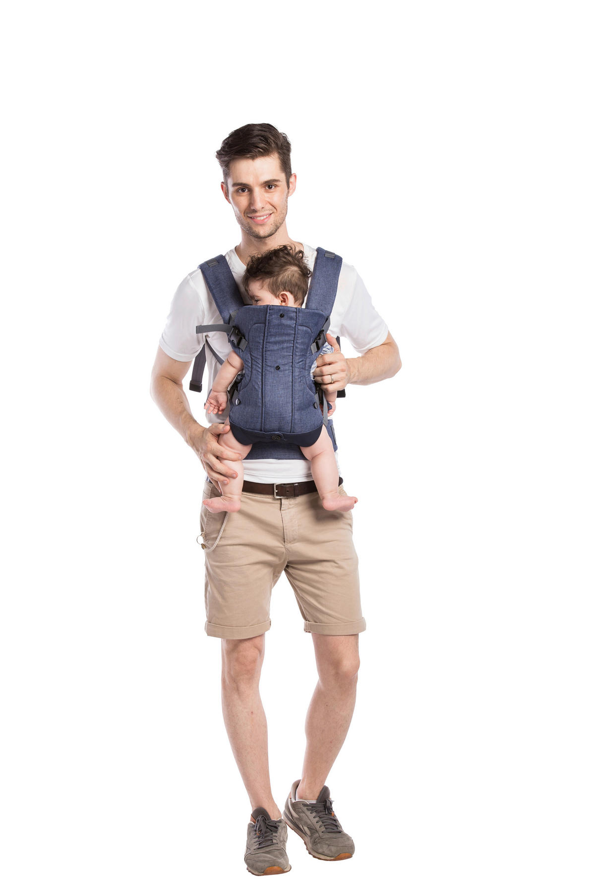BABYTRAGE Carry Me  - Grau, Basics, Textil - My Baby Lou