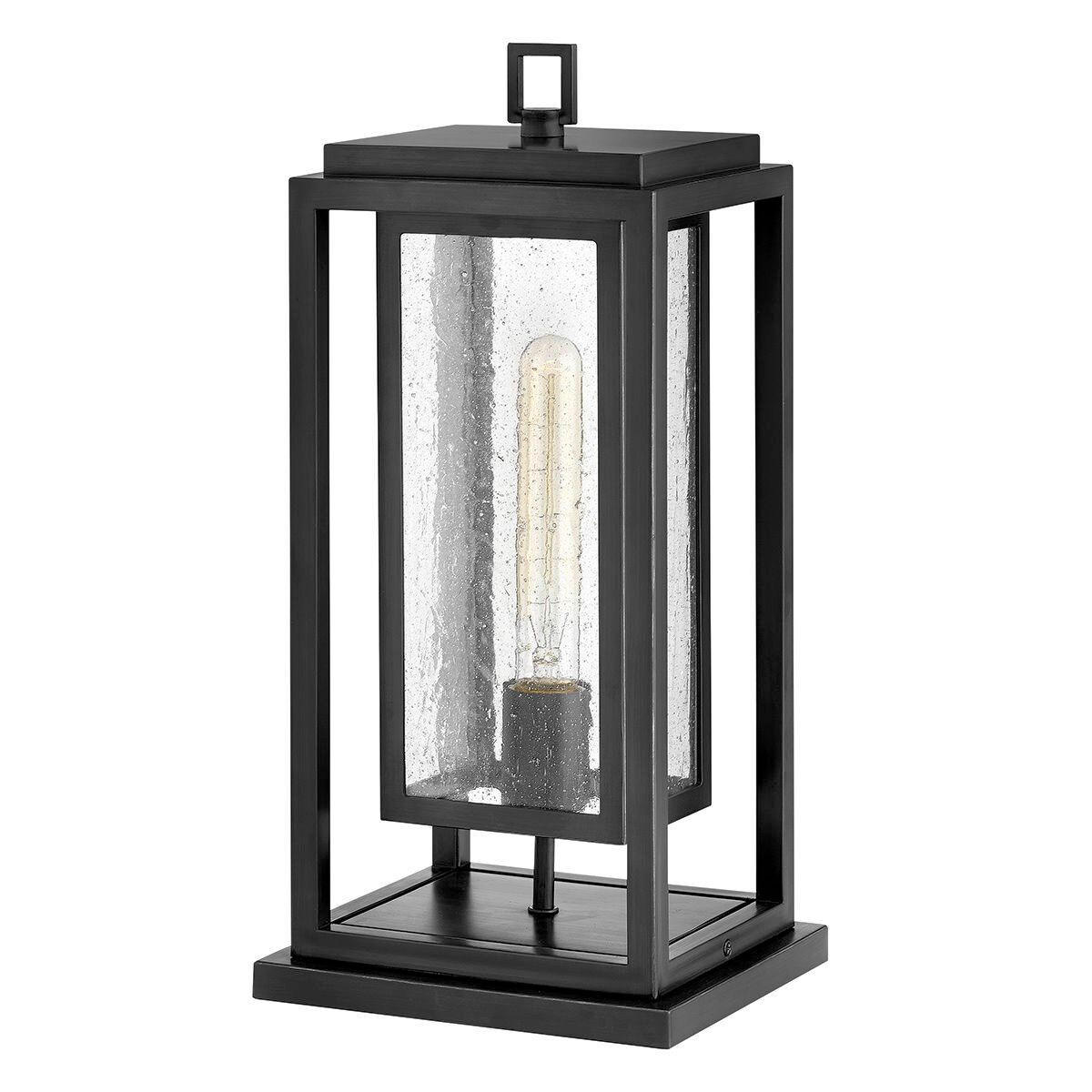 AUSSENSTEHLEUCHTE Hinkley 41,9/20,2/17,2 cm  - Schwarz, Design, Glas/Metall (41,9/20,2/17,2cm) - Elstead Lighting