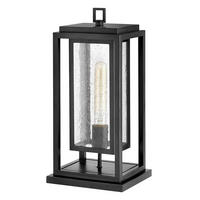 AUSSENSTEHLEUCHTE Hinkley 41,9/20,2/17,2 cm  - Schwarz, Design, Glas/Metall (41,9/20,2/17,2cm) - Elstead Lighting