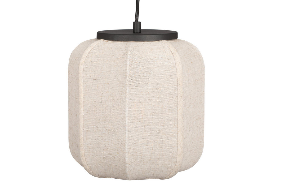ZÁVĚSNÉ SVÍTIDLO, 100/22/120 cm  - černá/béžová, Natur, kov/textil (100/22/120cm) - Marama