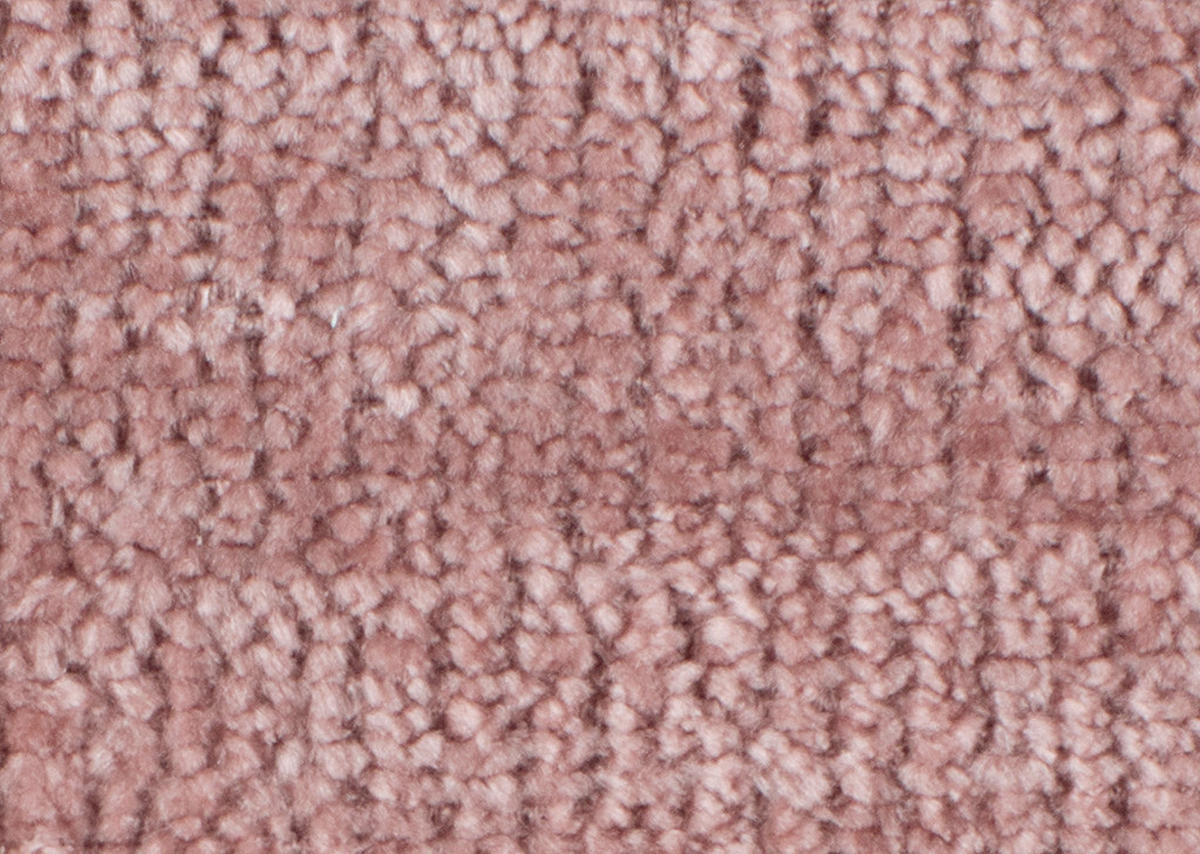 ECKSOFA in Chenille Altrosa  - Schwarz/Altrosa, Modern, Textil/Metall (182/290cm) - Hom`in