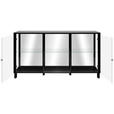 SIDEBOARD 160/85/37,5 cm  in Schwarz  - Schwarz, KONVENTIONELL, Glas/Holzwerkstoff (160/85/37,5cm) - Carryhome