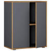 AKTENSCHRANK 60/74/33 cm  - Honigeiche/Anthrazit, Design, Holzwerkstoff (60/74/33cm) - MID.YOU