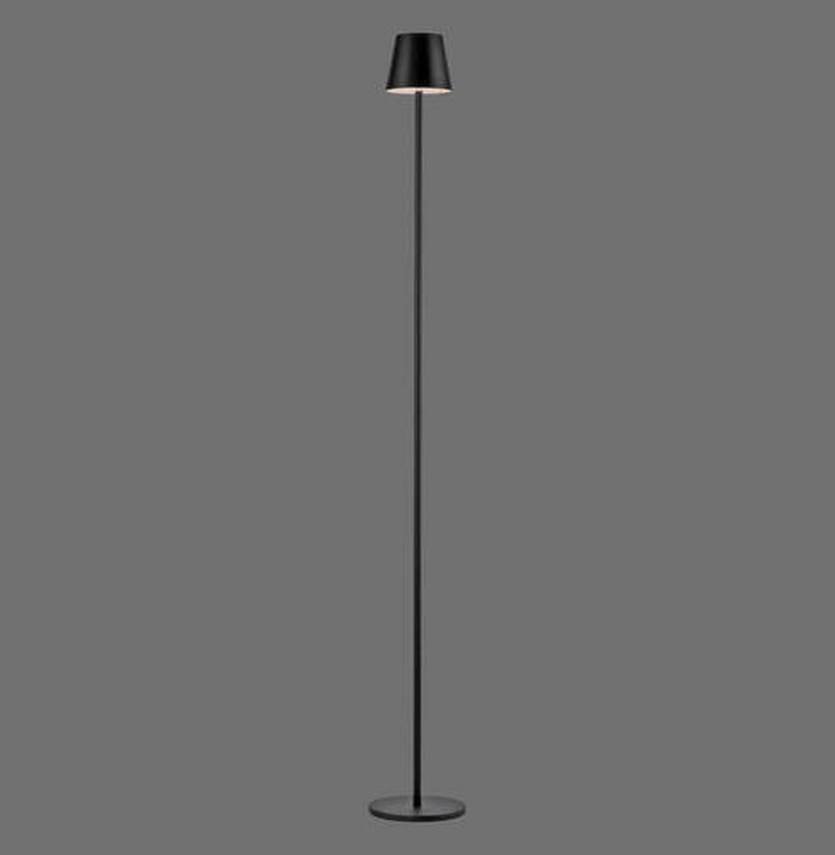 AKKU-STEHLEUCHTE 16/16/125 cm    - Schwarz, Design, Kunststoff/Metall (16/16/125cm)