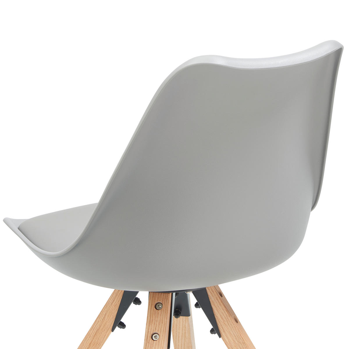 STUHL in Holz, Kunststoff, Textil Grau  - Naturfarben/Grau, LIFESTYLE, Holz/Kunststoff (48,5/84/55cm) - MID.YOU