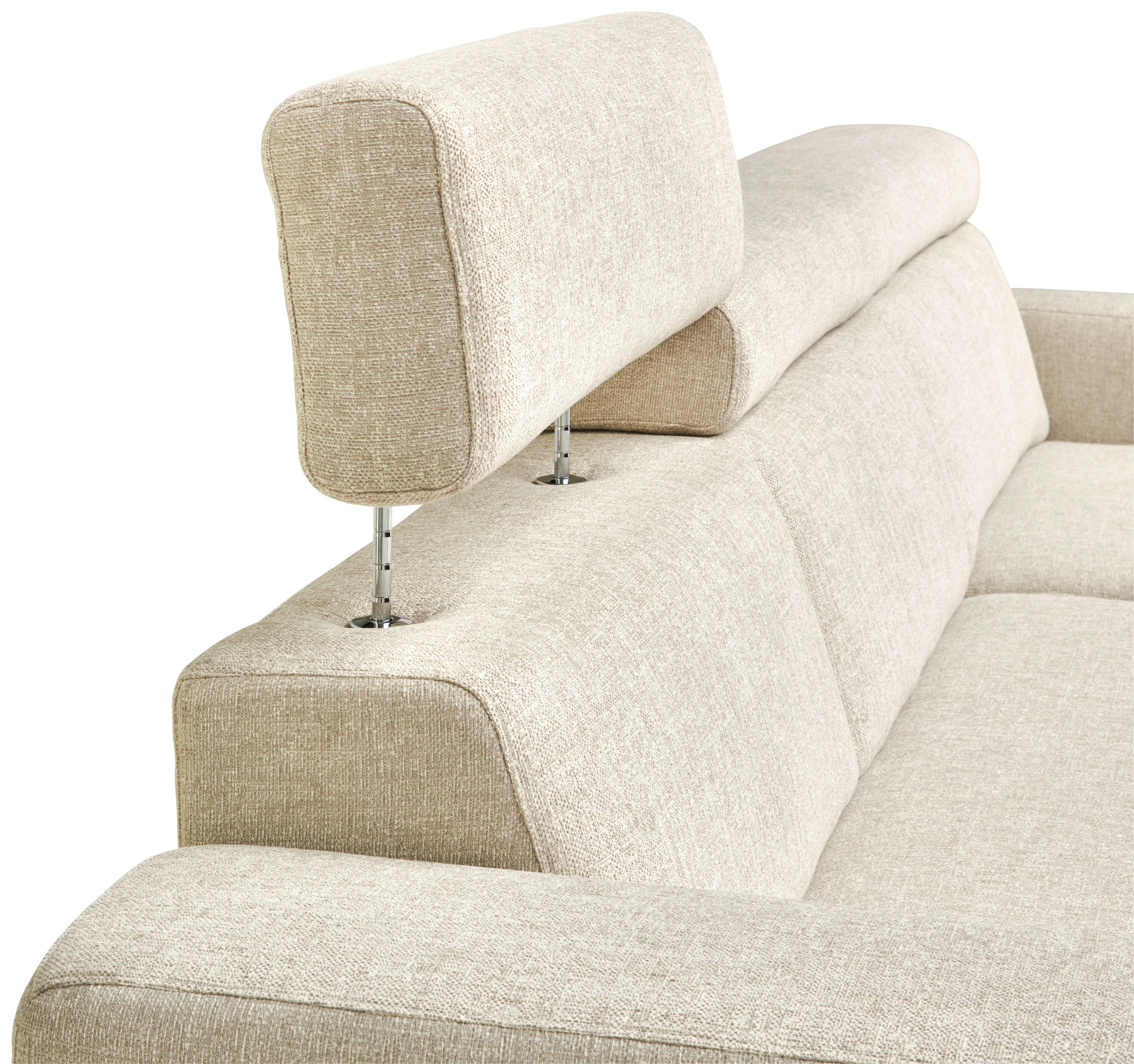 Thumbnail - Sedda Ecksofa, Natur, Textil, 5-Sitzer, Ottomane links, L-Form, 316x206 cm, Austria Gütezeichen, AZO-frei, Made in Austr...