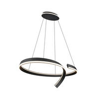 LED-HÄNGELEUCHTE CIRONDA 110/200/68 cm  - Schwarz, Design, Metall (110/200/68cm) - Cinque