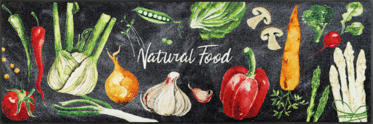 PREDPRAŽNIK  Natural Food     60/180 cm    potiskano  večbarvno  - večbarvno, Trend, umetna masa/tekstil (60/180cm) - wash+dry