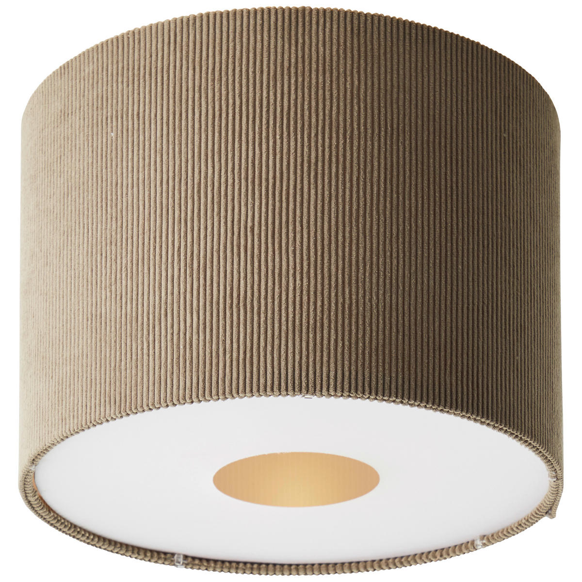 DECKENLEUCHTE  35/24,1 cm    - Grau, Basics, Textil/Metall (35/24,1cm) - Brilliant