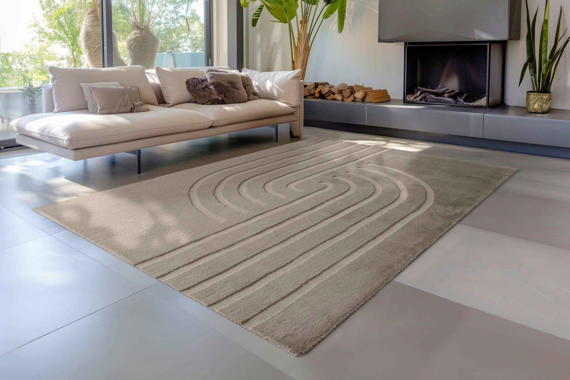 FLACHWEBETEPPICH 160/230 cm My Zen Deluxe Taupe  - Taupe, Basics, Textil (160/230cm) - Obsession