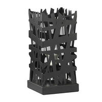 STOLNÍ LAMPA, E27, 14/29 cm  - černá/ostružinová, Design, kov (14/29cm)